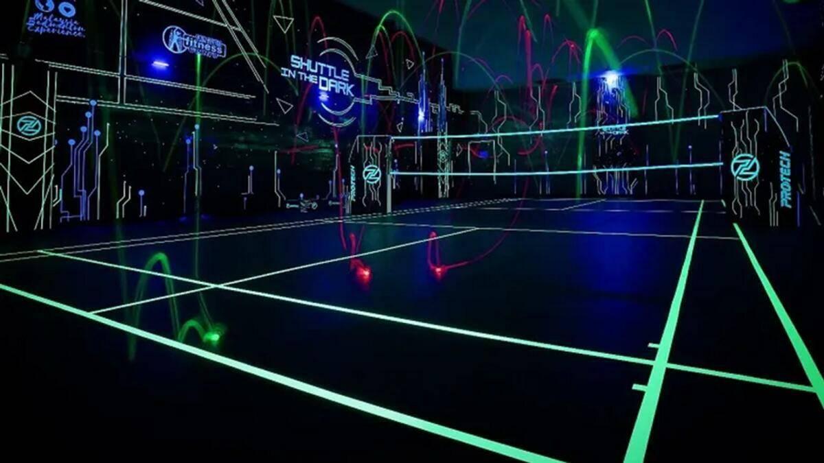 Neon Badminton Courts at Pioneers Badminton Hub38600