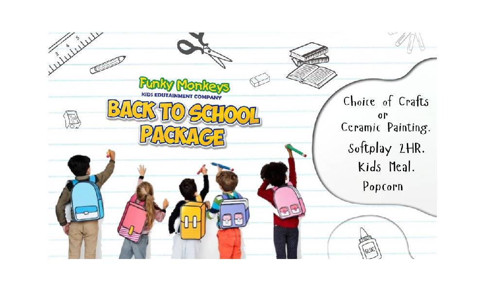 EXCLUSIVE Back to School Offer at Funky Monkeys39016