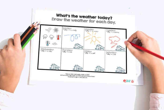 Draw The Weather FREE Printable18533