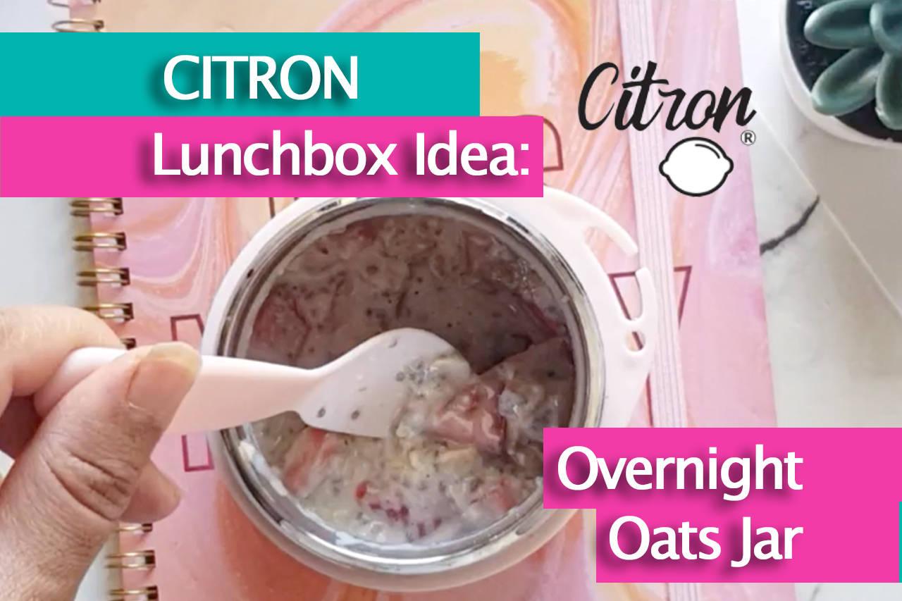 Citron Lunchbox Idea: Overnight Oats Jar30197